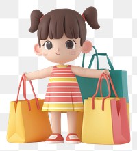 PNG Shopping handbag cartoon cute.
