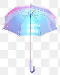 PNG 3d render umbrella holographic protection sheltering sunshade.