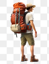 PNG Backpacker backpack backpacking luggage.