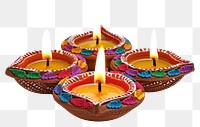 PNG Traditional Indian festival diwali white background illuminated.