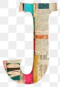 Magazine paper letter J text electronics creativity.