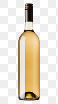 PNG Photo of a white wine bottle glass drink white background.