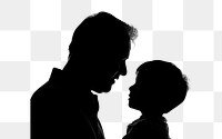 PNG Silhouette portrait adult togetherness.