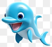 PNG Funny face dolphin animal mammal toy.