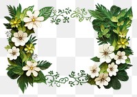 PNG Flower wreath plant green.
