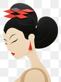 PNG Japanese woman adult art accessories.