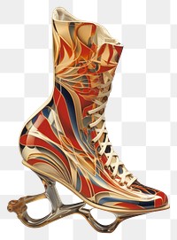 PNG Ice skating shoe footwear clothing fashion.