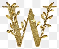 PNG Gold leaf plant font.