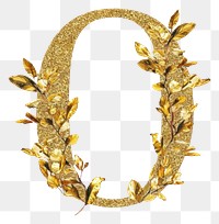 PNG Gold font leaf accessories.