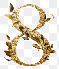 PNG Gold jewelry font representation.