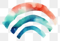 PNG Wifi watercolor paint white background accessories.