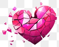 PNG Broken heart celebration chandelier graphics.