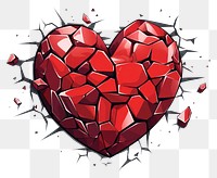 PNG Broken heart destruction misfortune creativity.