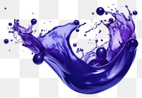 PNG Blueberry juice purple white background splattered.