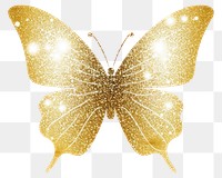 PNG Butterfly glitter of butterfly icon animal white background celebration.