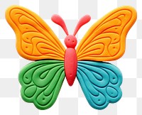 PNG Butterfly white background representation confectionery.