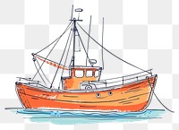 PNG Continuous line drawing boat watercraft sailboat vehicle.