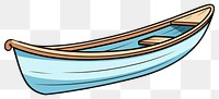 PNG Canoe boat watercraft vehicle rowboat.