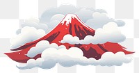 PNG Japanese Cloud mountain outdoors volcano.
