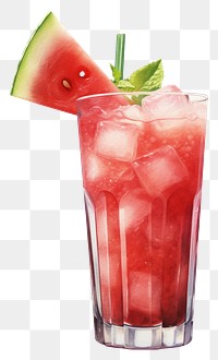 PNG Watermelon juice cocktail fruit drink