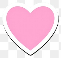 PNG Heart sticker symbol cartoon circle.