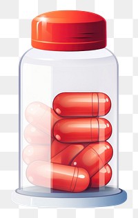 PNG Capsule bottle pill white background.