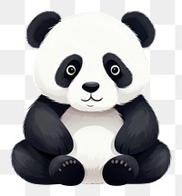 PNG Panda cartoon mammal animal.