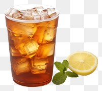 PNG Iced tea cocktail mojito drink