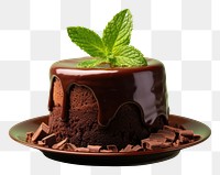 PNG Chocolate mini cake chocolate dessert plant.