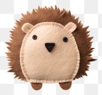 PNG Photo of felt hedgehog mammal animal plush.