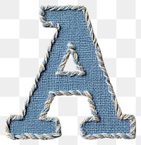 PNG Alphabet A embroidery pattern text.