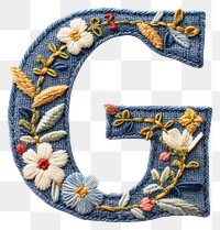 PNG Alphabet g embroidery pattern white background.