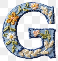 PNG Alphabet g embroidery pattern white background.