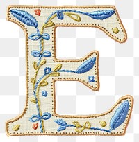PNG Alphabet E embroidery pattern letter.