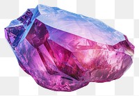 PNG Gemstone amethyst mineral crystal.