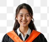 PNG Happy chinese woman student university graduation.