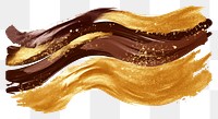 PNG Gold abstract brush stroke backgrounds brown white background.