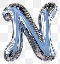 PNG Alphabet N letter text aluminium pattern.