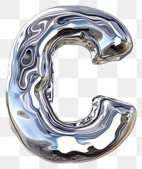 PNG Alphabet C letter jewelry curve accessories.