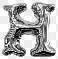 PNG Alphabet H letter silver accessories accessory
