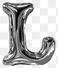 PNG Alphabet L letter silver text electronics