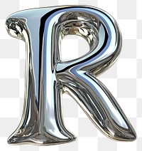 PNG Alphabet R letter silver text symbol.