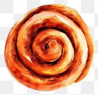 PNG Cinnamon roll spiral white background creativity.