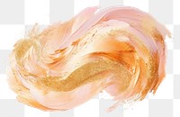 PNG Gold abstract brush stroke backgrounds white background creativity.