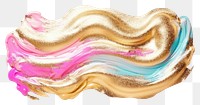 PNG Gold abstract brush stroke painting white background accessories.