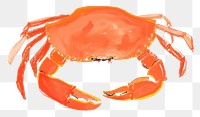 PNG Crab stick seafood animal white background.