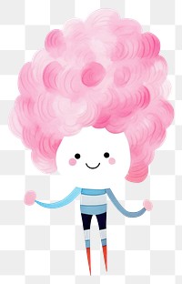 PNG A cotton candy toy white background creativity.