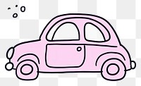 PNG Doodle illustration car vehicle cartoon drawing.
