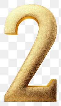 PNG Golden alphabet 2 number text white background simplicity.