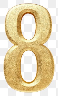 PNG Golden alphabet 8 number text white background simplicity.